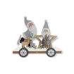 Picture of CHRISTMAS WOODEN DECORATION SANTA CARRIAGE